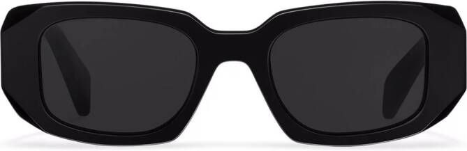 Prada Eyewear Symbole zonnebril met geometrisch montuur Grijs