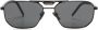 Prada Eyewear Symbole zonnebril met hoekig montuur Zwart - Thumbnail 1