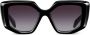 Prada Eyewear Symbole zonnebril met oversized montuur Zwart - Thumbnail 1