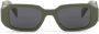 Prada Eyewear Symbole zonnebril met rechthoekig montuur Groen - Thumbnail 1
