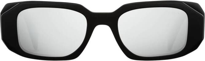 Prada Eyewear Symbole zonnebril met geometrisch montuur Zwart