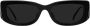 Prada Eyewear Symbole zonnebril met rechthoekig montuur Zwart - Thumbnail 1