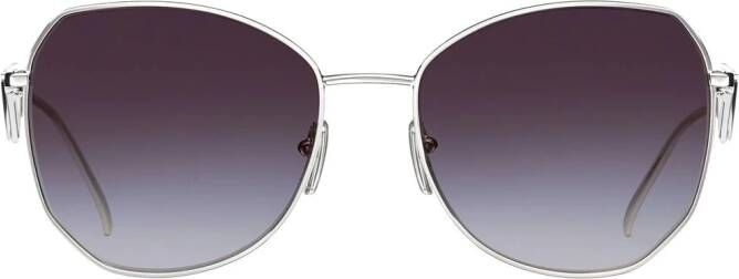 Prada Eyewear Symbole zonnebril met oversized montuur Grijs