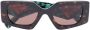 Prada Eyewear Temple zonnebril met schildpadschild design Bruin - Thumbnail 1