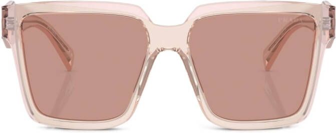 Prada Eyewear tonale zonnebril met oversized montuur Paars