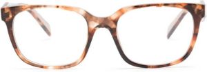 Prada Eyewear tortoiseshell-effect square-frame glasses Bruin