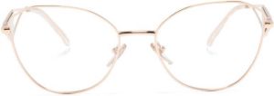 Prada Eyewear triangle-logo glasses Goud