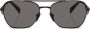 Prada Eyewear Zonnebril met logo Zwart - Thumbnail 1