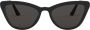 Prada Eyewear Zonnebril met kattenoog montuur Zwart - Thumbnail 1