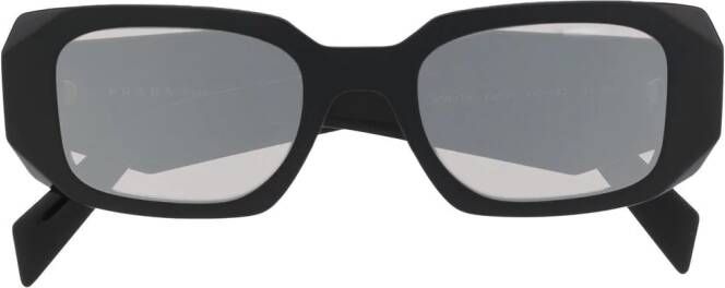 Prada Eyewear Zonnebril met logodetail Zwart