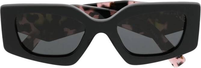 Prada Eyewear Zonnebril met luipaardprint Zwart