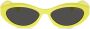 Prada Eyewear Zonnebril met ovalen montuur Bruin - Thumbnail 1
