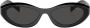 Prada Eyewear Zonnebril met ovalen montuur Zwart - Thumbnail 1