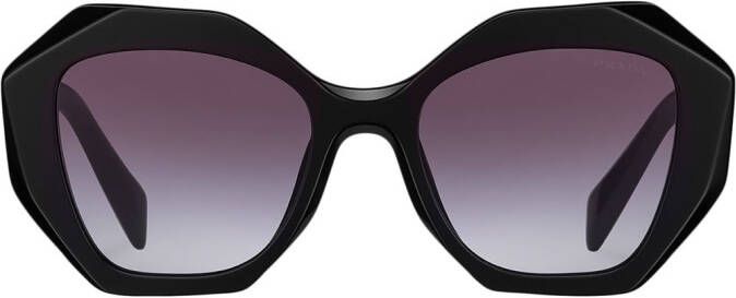 Prada Eyewear Zonnebril met oversized montuur Zwart