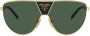 Prada Eyewear Zonnebril met oversized montuur Goud - Thumbnail 1