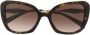 Prada Eyewear Zonnebril met oversized montuur Paars - Thumbnail 1