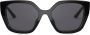 Prada Eyewear Zonnebril met oversized montuur Zwart - Thumbnail 1