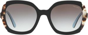 Prada Stijlvolle Acetaatmontuur Damesbril Zwart Dames