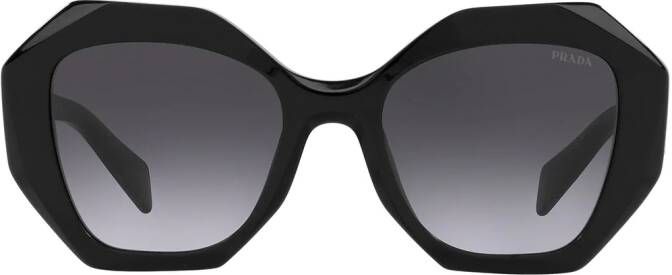 Prada Eyewear Zonnebril met oversized montuur Zwart