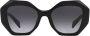 Prada Eyewear Zonnebril met oversized montuur Zwart - Thumbnail 1
