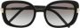 Prada Eyewear Zonnebril met oversized rond montuur Zwart - Thumbnail 1
