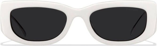 Prada Eyewear Symbole zonnebril met rechthoekig montuur Grijs