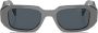 Prada Eyewear Zonnebril met rechthoekig montuur Grijs - Thumbnail 1