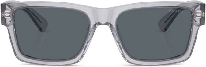 Prada Eyewear Zonnebril met rechthoekig montuur Grijs