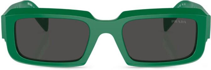 Prada Eyewear Zonnebril met rechthoekig montuur Zwart