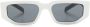Prada Eyewear Zonnebril met rechthoekig montuur Wit - Thumbnail 1