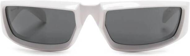 Prada Eyewear Zonnebril met rechthoekig montuur Wit