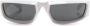 Prada Eyewear Zonnebril met rechthoekig montuur Wit - Thumbnail 1