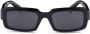 Prada Eyewear Symbole zonnebril met rechthoekig montuur Zwart - Thumbnail 1