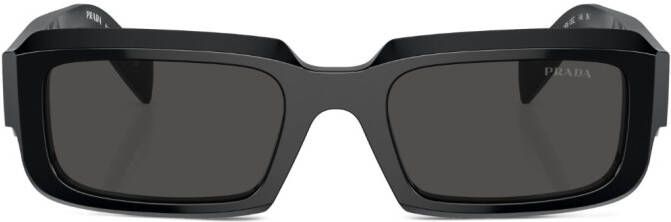 Prada Eyewear Zonnebril met rechthoekig montuur Zwart