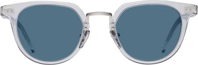 Prada Eyewear Zonnebril met rond montuur Blauw