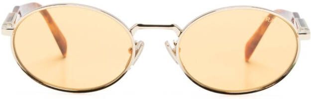 Prada Eyewear Zonnebril met rond montuur Goud