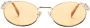 Prada Eyewear Zonnebril met rond montuur Goud - Thumbnail 1