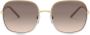 Prada Eyewear Zonnebril met vierkant montuur Bruin - Thumbnail 1