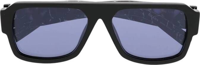Prada Eyewear Zonnebril met vierkant montuur Blauw
