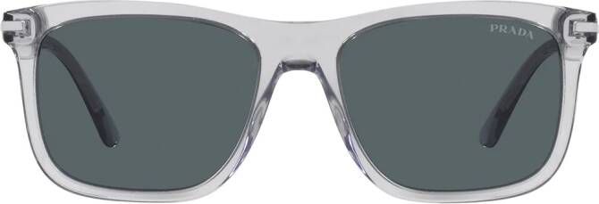Prada Eyewear Zonnebril met vierkant montuur Grijs