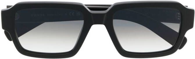 Prada Eyewear Zonnebril met vierkant montuur Zwart