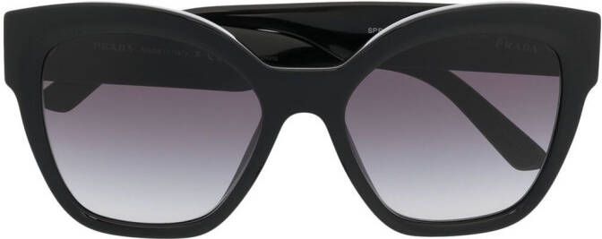 Prada Eyewear Zonnebril met vlindermontuur Zwart