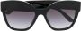 Prada Eyewear Zonnebril met vlindermontuur Zwart - Thumbnail 1