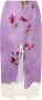 Prada Midi-rok met bloemenprint Paars - Thumbnail 1