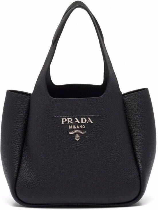 Prada Flou shopper Zwart