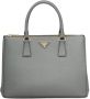 Prada Galleria grote leren tas Grijs - Thumbnail 1