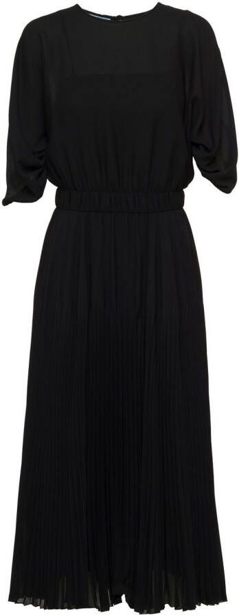Prada Geplooide jurk Zwart