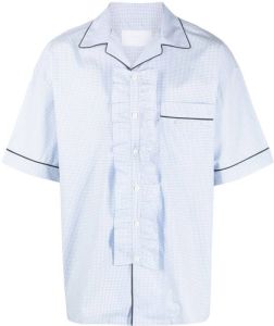 Prada Overhemd met gingham ruit Blauw