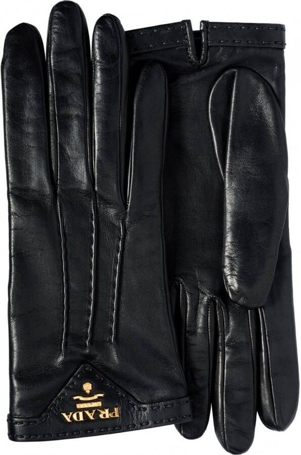Prada handschoenen met voering Zwart