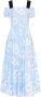 Prada Jurk met bloemenprint Blauw - Thumbnail 1